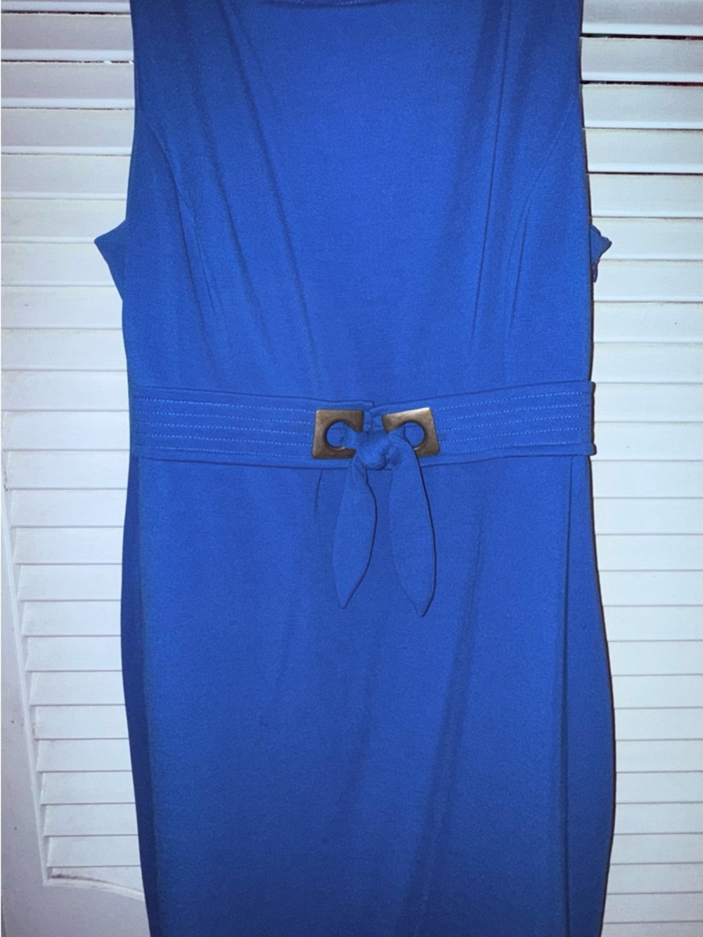 Kristin Davis Sleeveless  Blue Dress Size 14. Like New Condition